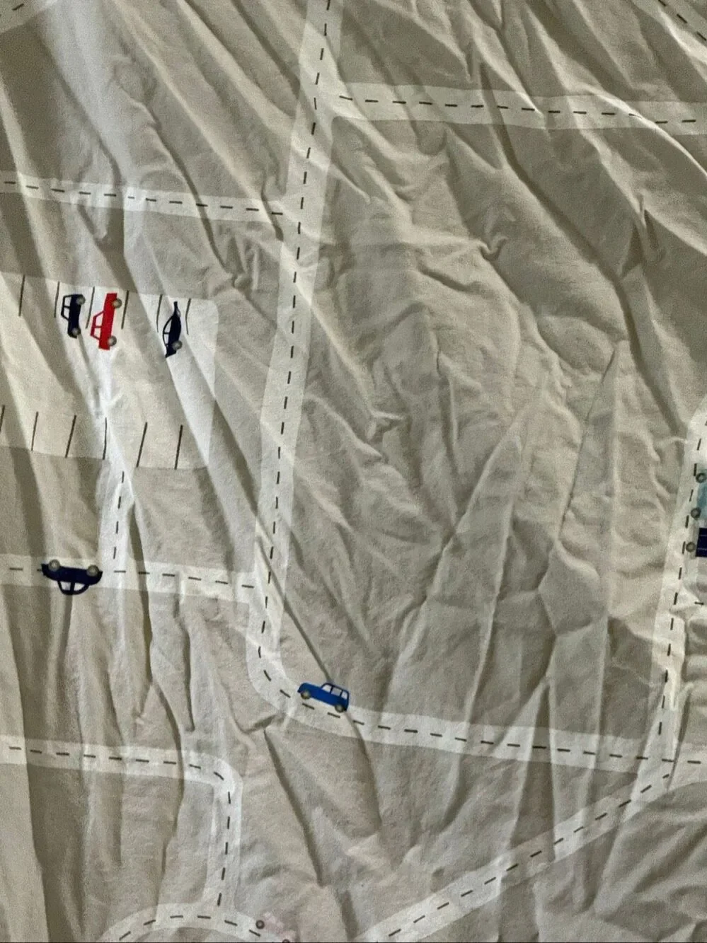 IKEA UPPTÅG children's road map duvet cover playful printed street Twin